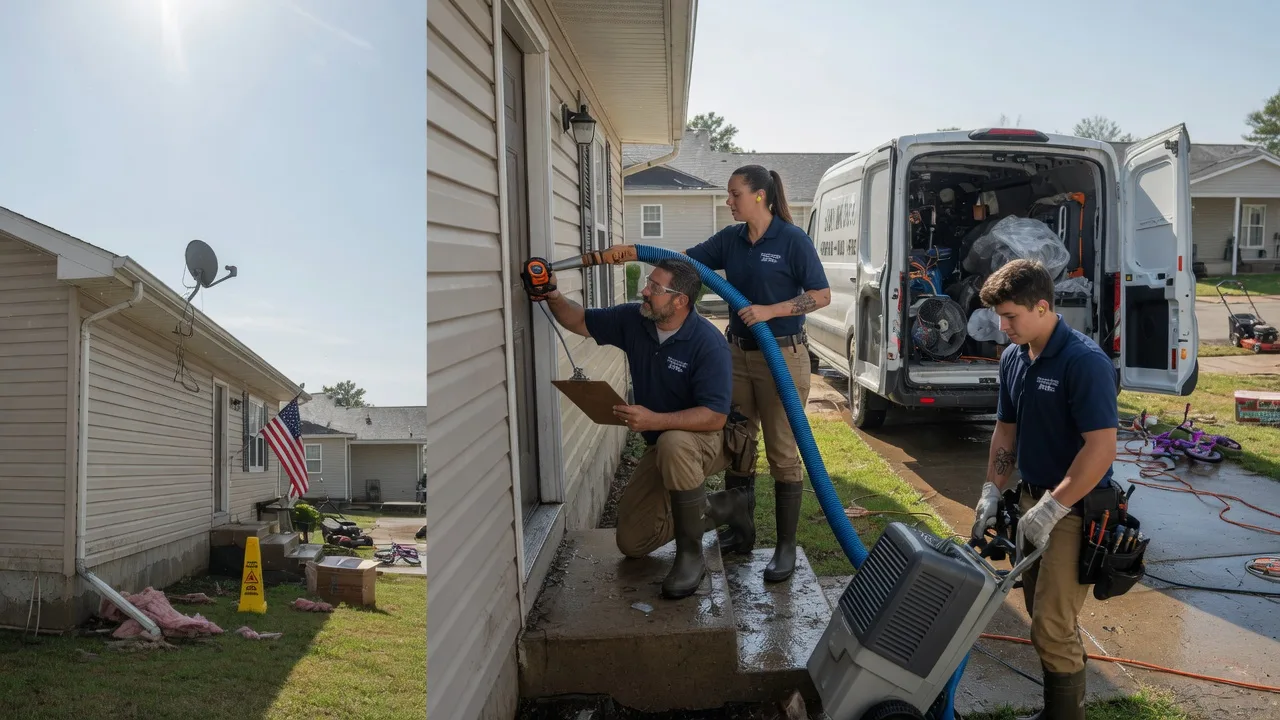 Ceiling Water Damage Restoration in Kellnersville, WI near me